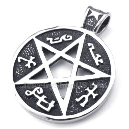 Collier Pendentif Étoile À Cinq Branches En Titane (Chaîne Offerte)