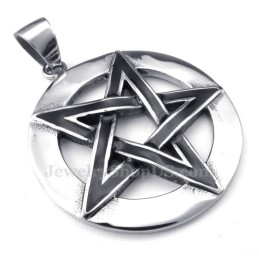 Collier Pendentif Étoile À Cinq Branches En Titane (Chaîne Gratuite)