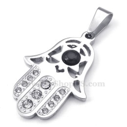 Collier Pendentif Exquis En Titane Avec Main (Chaîne Gratuite)