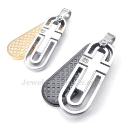 Collier Pendentif Couple En Titane (Chaîne Offerte) (Une Paire)