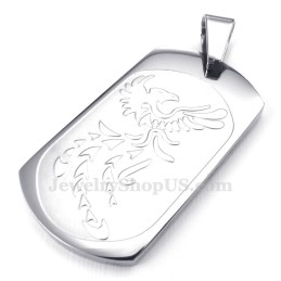 Collier Pendentif Cartes Phoenix En Titane (Chaîne Gratuite)