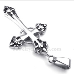 Collier Avec Pendentif Croix En Titane (Chaîne Gratuite)