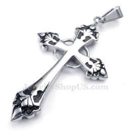 Collier Avec Pendentif Croix En Titane (Chaîne Gratuite)