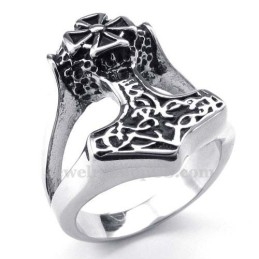 Bague Marteau De Thor En Titane