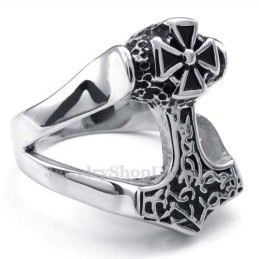 Bague Marteau De Thor En Titane