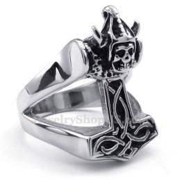 Bague Marteau De Thor En Titane