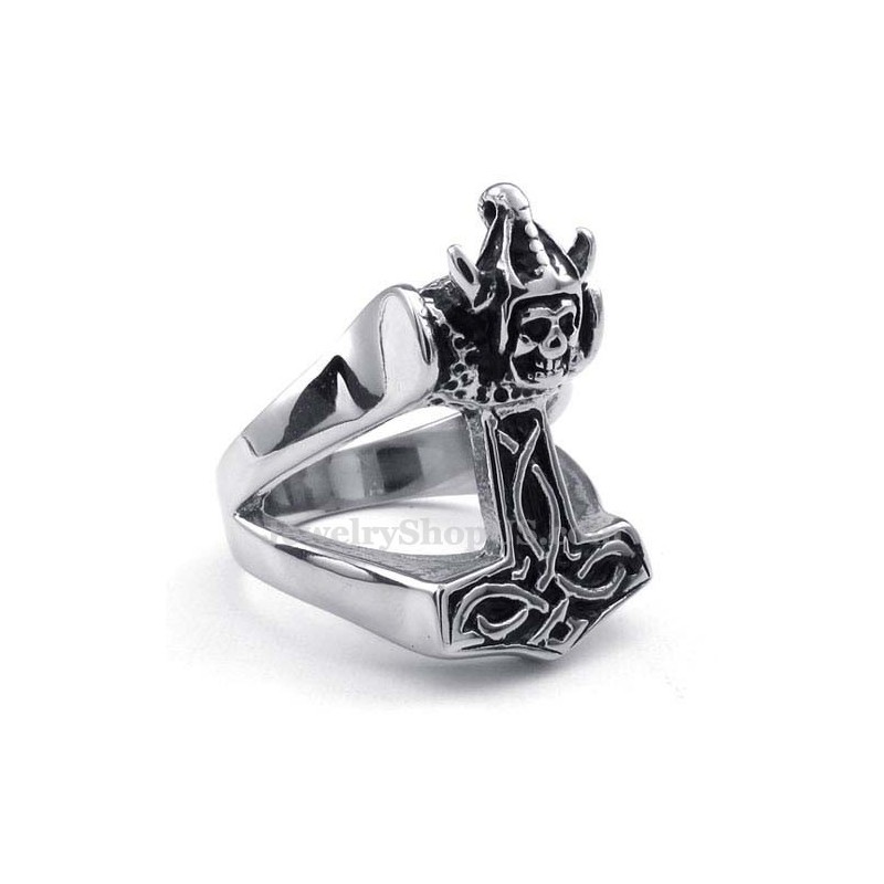 Bague Marteau De Thor En Titane Bague Marteau De Thor En Titane