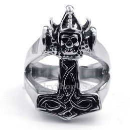 Bague Marteau De Thor En Titane