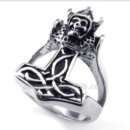 Bague Marteau De Thor En Titane