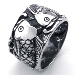 Bague Poisson En Titane