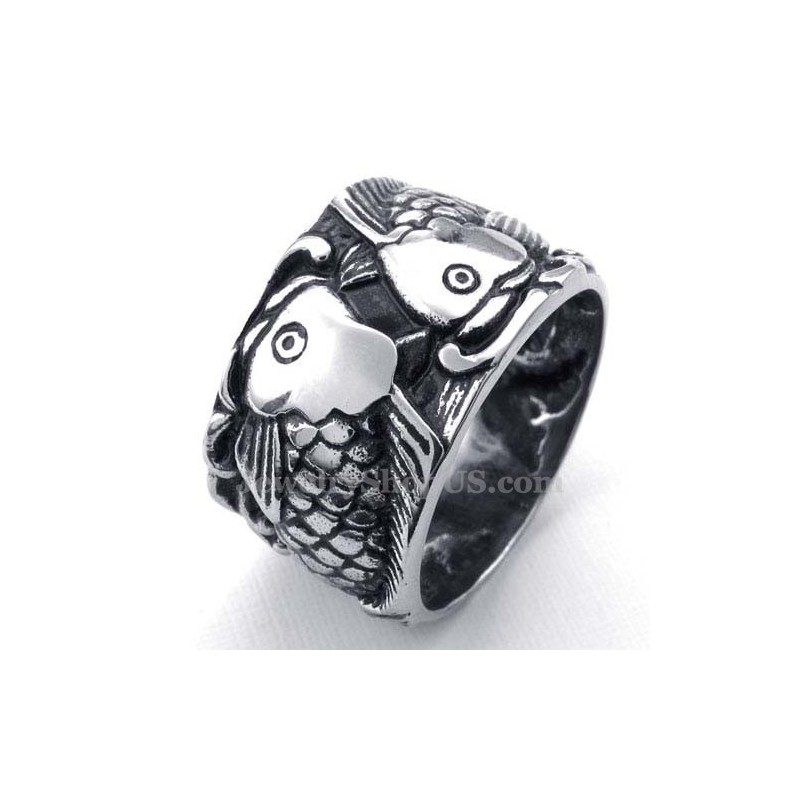 Bague Poisson En Titane
