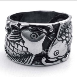 Bague Poisson En Titane
