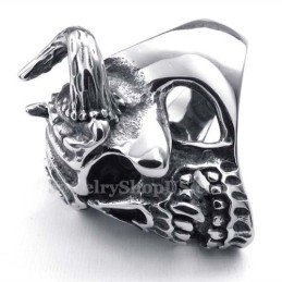 Bague Crâne En Titane