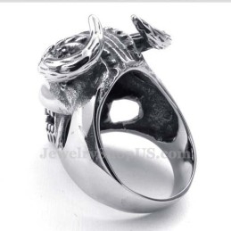 Bague Crâne En Titane