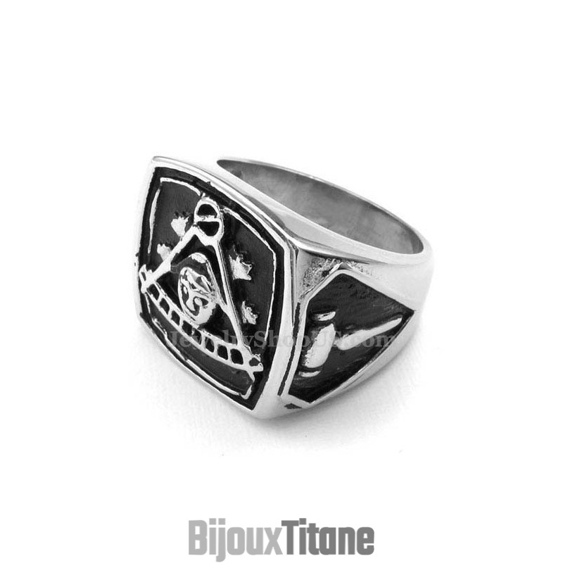 Bague Maçonnique En Titane Bague Maçonnique En Titane