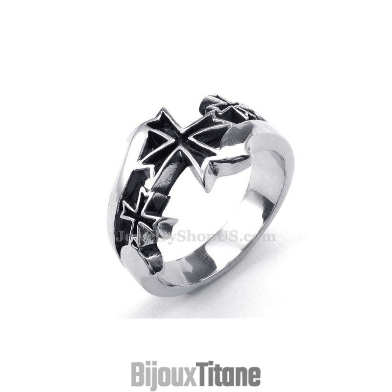 Bague Croix En Titane Bague Croix En Titane