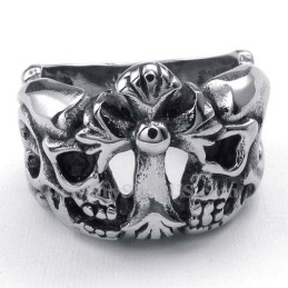 Bague Croix En Titane