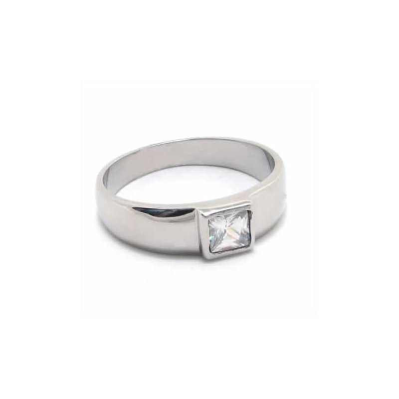 Bague En Titane Incrustée De Diamants De 6 Mm Bague En Titane Incrustée De Diamants De 6 Mm