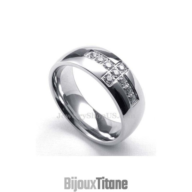 Bague Croix En Titane Bague Croix En Titane