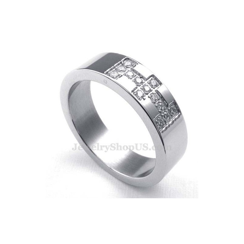 Bague Croix En Titane Bague Croix En Titane