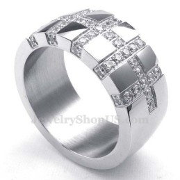 Bague Croix En Titane