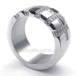 Bague Croix En Titane