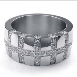 Bague Croix En Titane