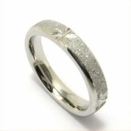 Bague En Titane Brossé De 4 Mm
