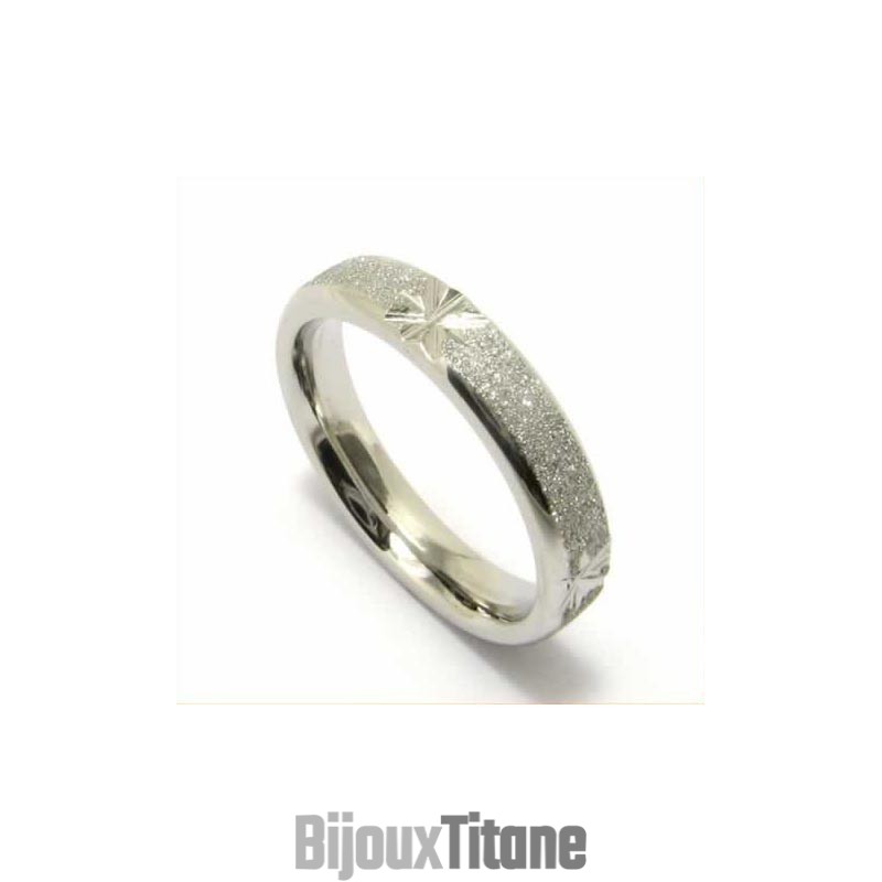 Bague En Titane Brossé De 4 Mm Bague En Titane Brossé De 4 Mm