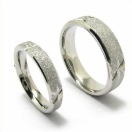 Bague En Titane Brossé De 4 Mm