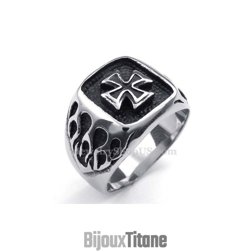 Bague Croix En Titane Bague Croix En Titane