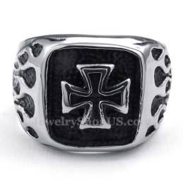 Bague Croix En Titane