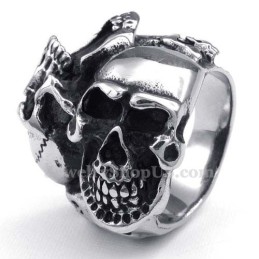 Bague Crâne En Titane