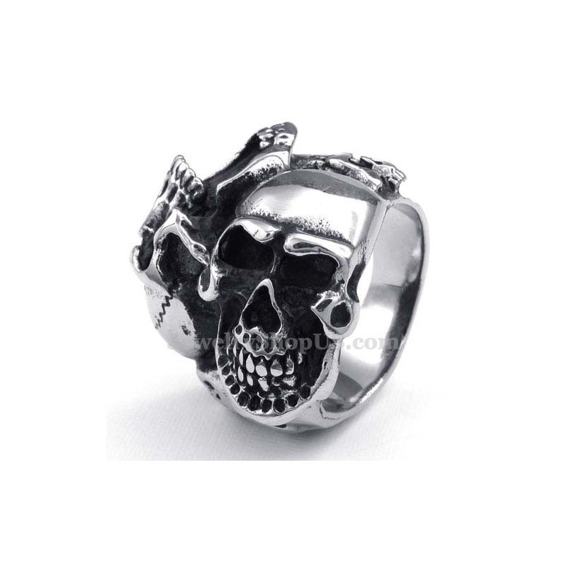 Bague Crâne En Titane