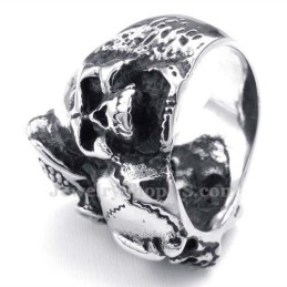 Bague Crâne En Titane