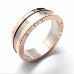 Bague En Titane Et Or De 6 Mm