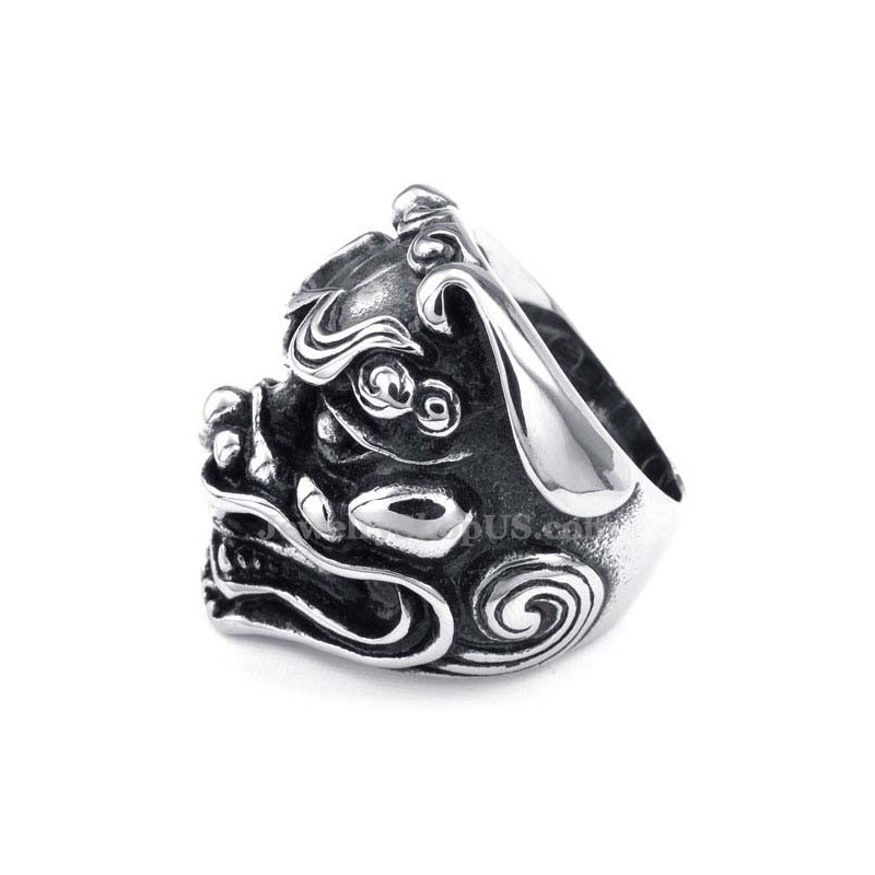 Bague Tête De Lion En Titane Bague Tête De Lion En Titane