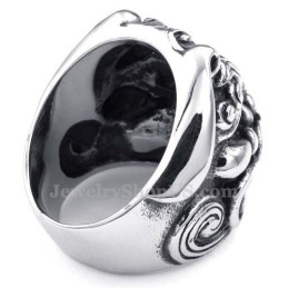 Bague Tête De Lion En Titane