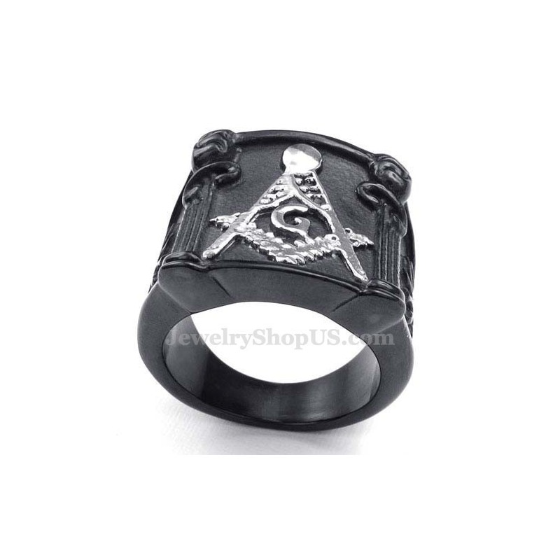 Bague Maçonnique En Titane Bague Maçonnique En Titane