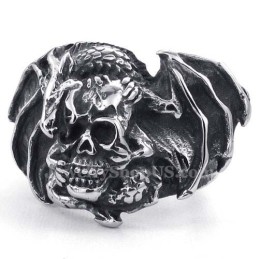 Bague Crâne En Titane