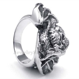 Bague Crâne En Titane