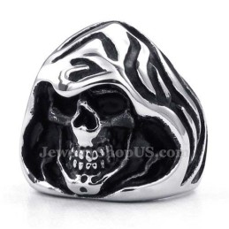 Bague De Sorcier En Titane Avec Crâne