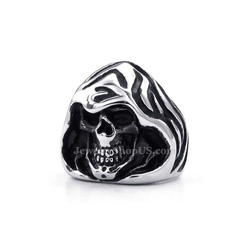 Bague De Sorcier En Titane Avec Crâne Bague De Sorcier En Titane Avec Crâne