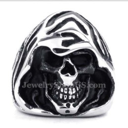 Bague De Sorcier En Titane Avec Crâne
