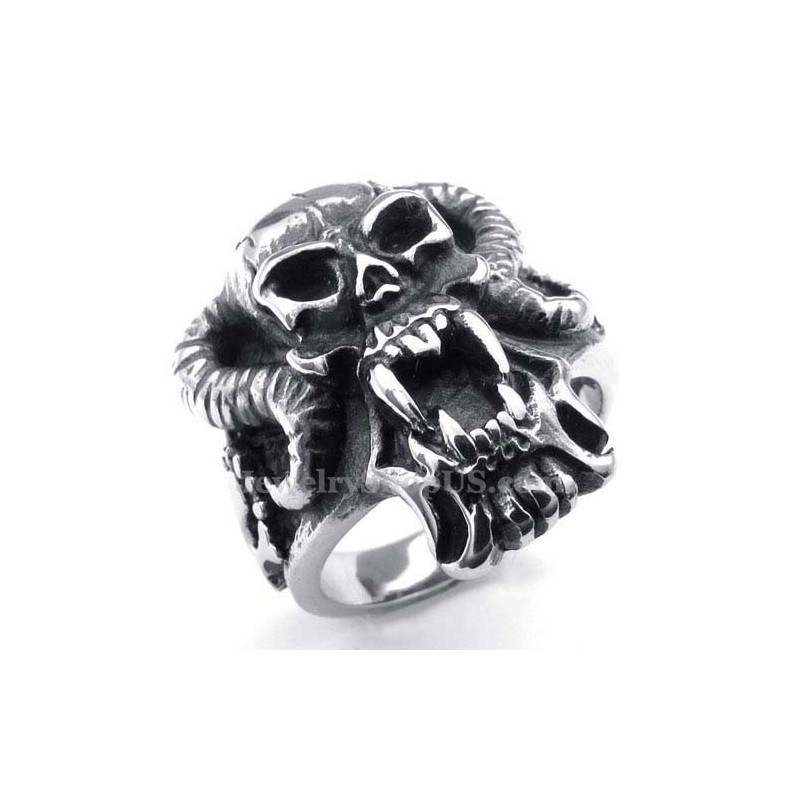 Bague Crâne En Titane Bague Crâne En Titane
