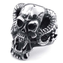 Bague Crâne En Titane