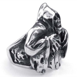 Bague Crâne En Titane