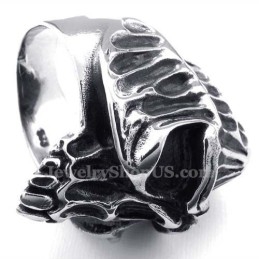 Bague Crâne En Titane