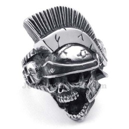 Bague Crâne De Chevalier En Titane