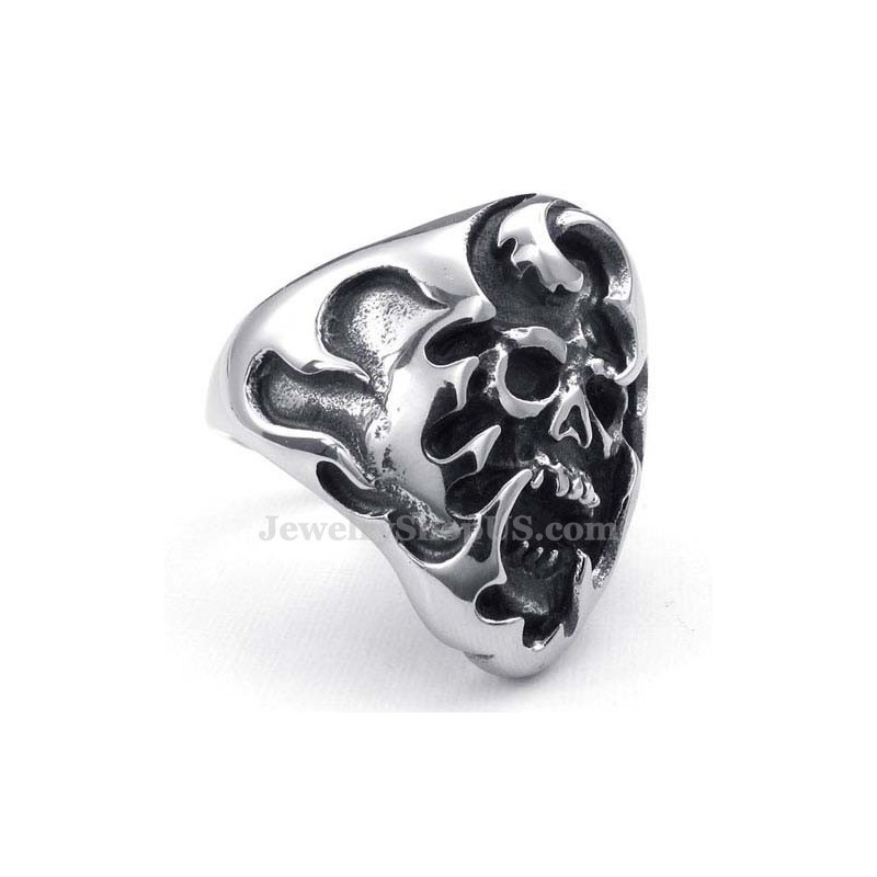 Bague Crâne En Titane
